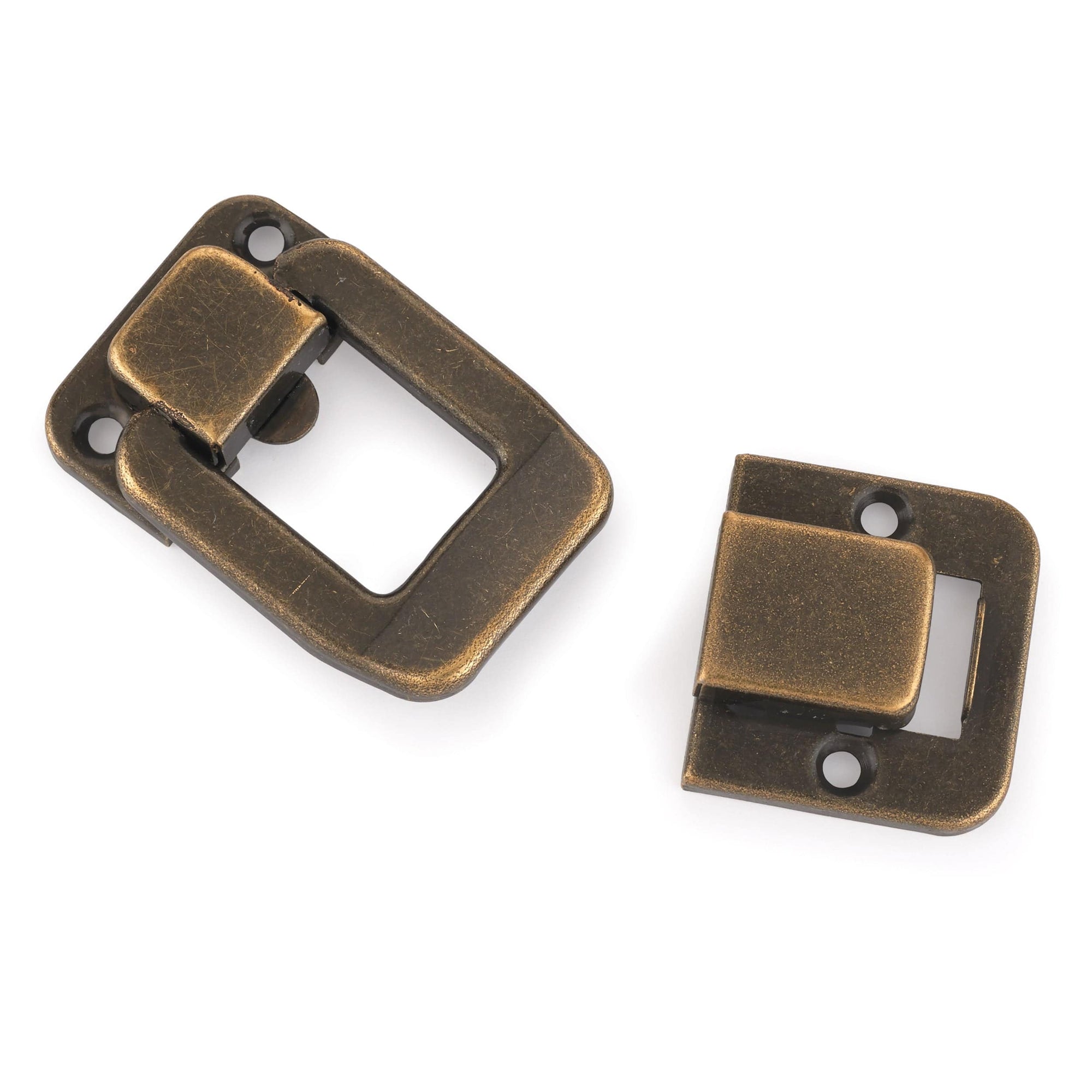 Case Draw Catch with Screws - Antique Brass alt 0