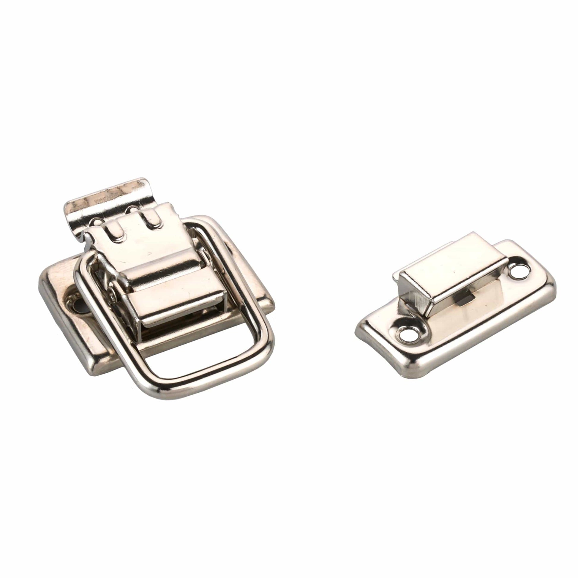 Draw Catch with Screws - Small - Nickel Finish alt 0