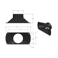 4" ABS Bell Nozzle Dust Collection Fitting alt 0