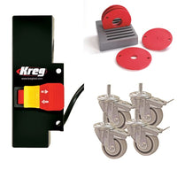Casters, Switch and Insert Rings Set Router Table Accessory Kit alt 0