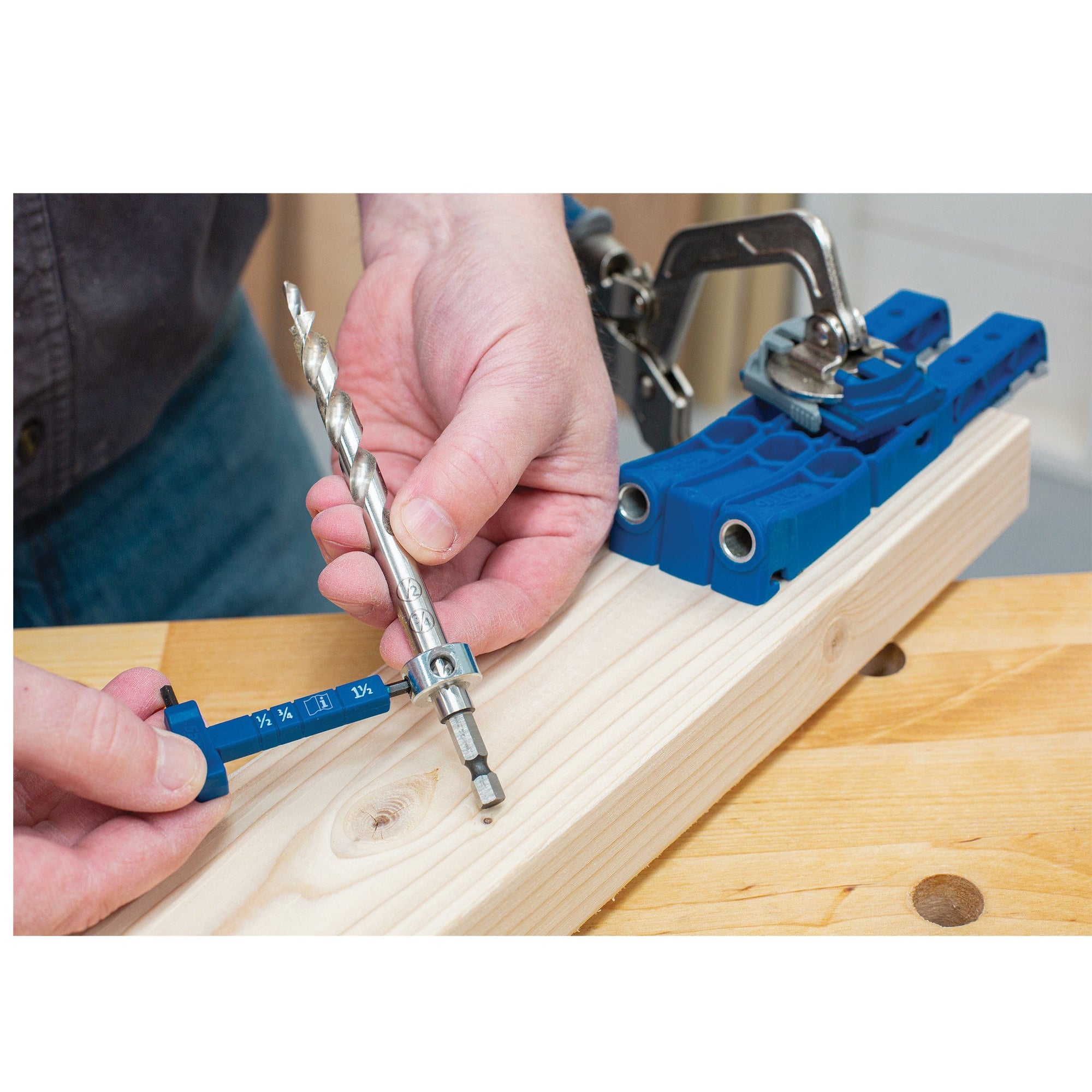 Double Drill Guide 320 Pocket-Hole Jig alt 0