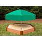 Classic Sienna 7' x  8' x 11" Composite Hexagon Sandbox Kit with Telescoping Canopy/Cover - 2" profile alt 0