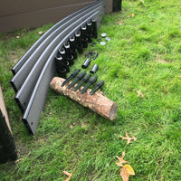 Weathered Wood Curved Playground Border 16' - 1" profile                 alt 0