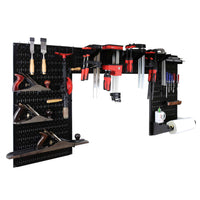 Lazy Guy DIY Maker Woodworking Tool Storage Organizer Set, Black alt 0