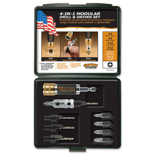 Modular Drill & Driver Countersink Drill Bit Set - 10 Piece alt 0