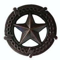 Star with Barbed Wire Knob, Oil Rubbed Bronze alt 0