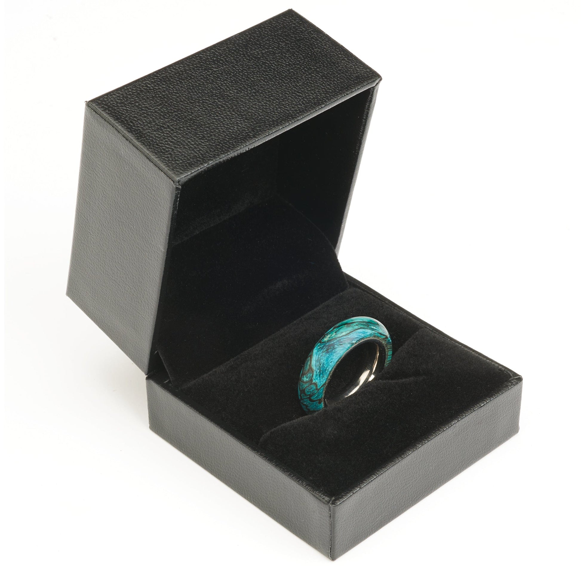 Ring Display Box - Black with Felt Lining alt 0