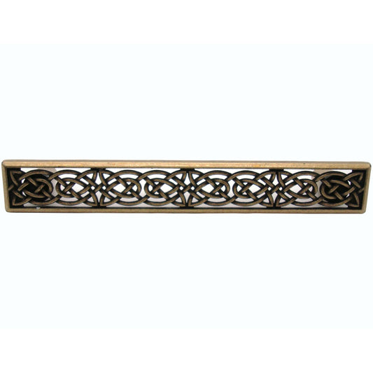 Large Celtic Style Pull, Brass Oxide alt 0