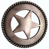Large Star with Rope Pull, Old Silver alt 0