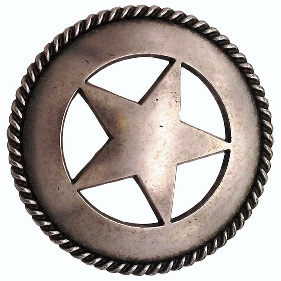 Large Star with Rope Pull, Old Silver alt 0
