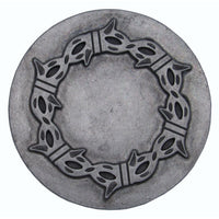 Round Knob with Barbed Wire, Pewter Oxide alt 0