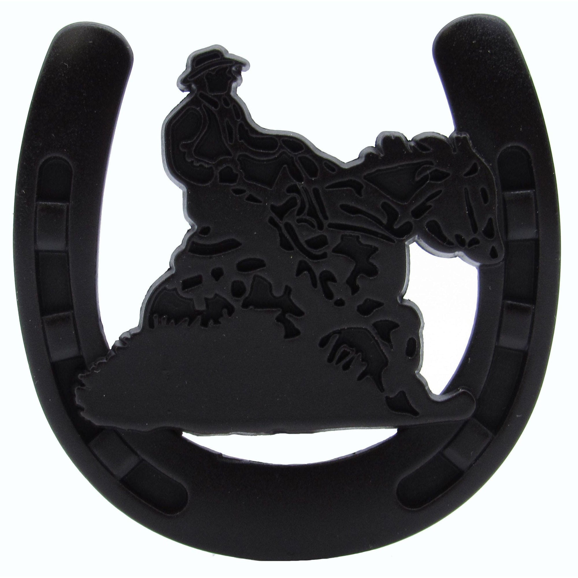 Riding Cowboy Horseshoe Knob, Oil Rubbed Bronze alt 0