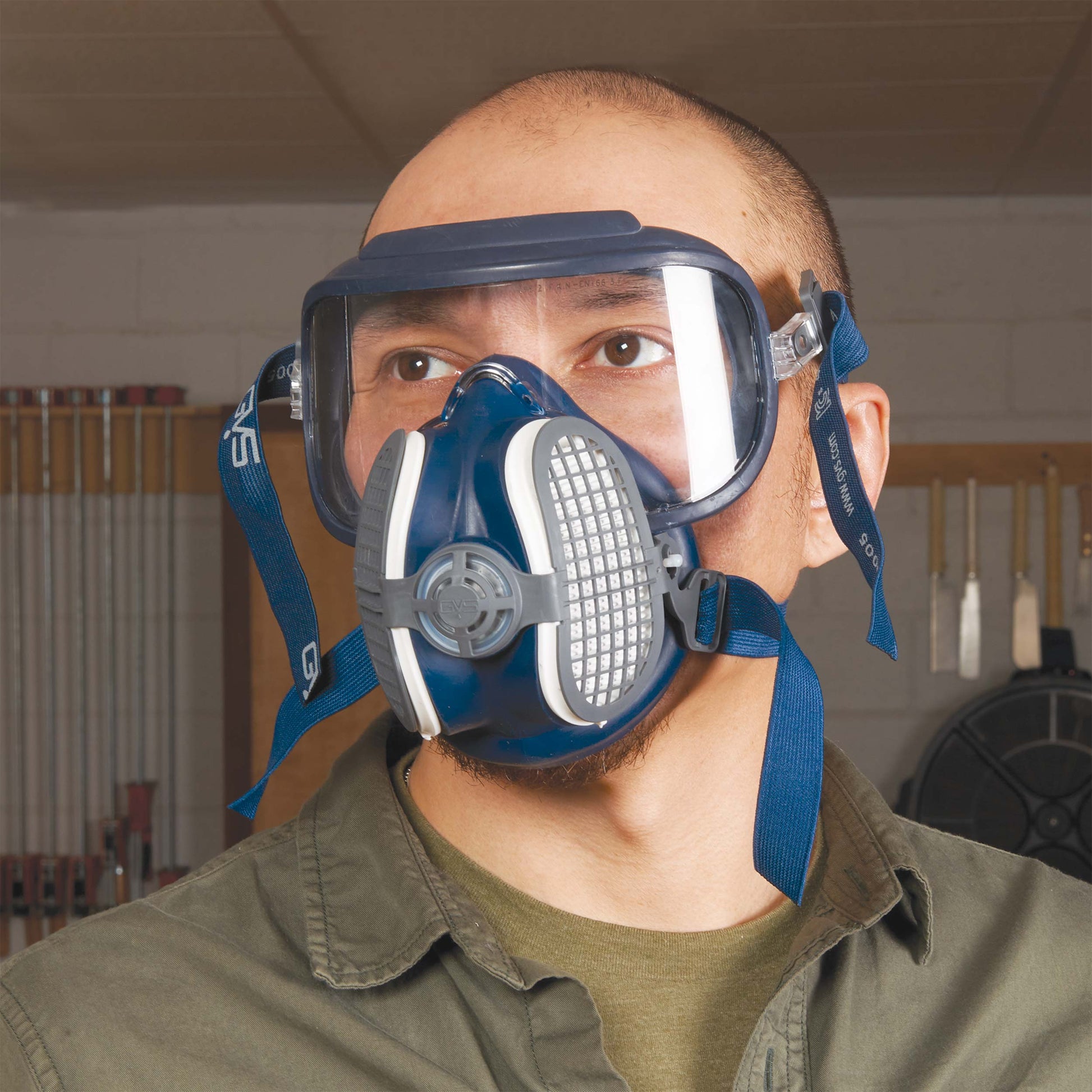 GVS Integra Respiratory and Optical Safety Mask with P100 Filters - Small/Medium alt 0