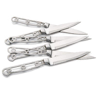 Steak Knife Set for Cutting Steak and Other Meats - 9-3/16" - SS - Unfinished Kit - 6 Piece alt 0