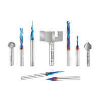9-piece Spektra CNC Bit Set by Amana Tool alt 0