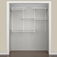 ShelfTrack Adjustable Closet Organizer 4' - 6' W, White alt 0