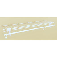 SuperSlide Ventilated Shelf Kit with Hang Rod 48" W x 12" D, White alt 0