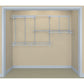 ShelfTrack Adjustable Closet Organizer 5' - 8' W, White alt 0