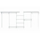 ShelfTrack 6-Shelf Adjustable Closet Organizer 7' - 10' W, White