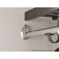 Premium Wood Shelf Hang Rod Pole Cup, Chrome alt 0