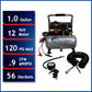 12V 1 Gallon Steel Tank Portable Air Compressor alt 0