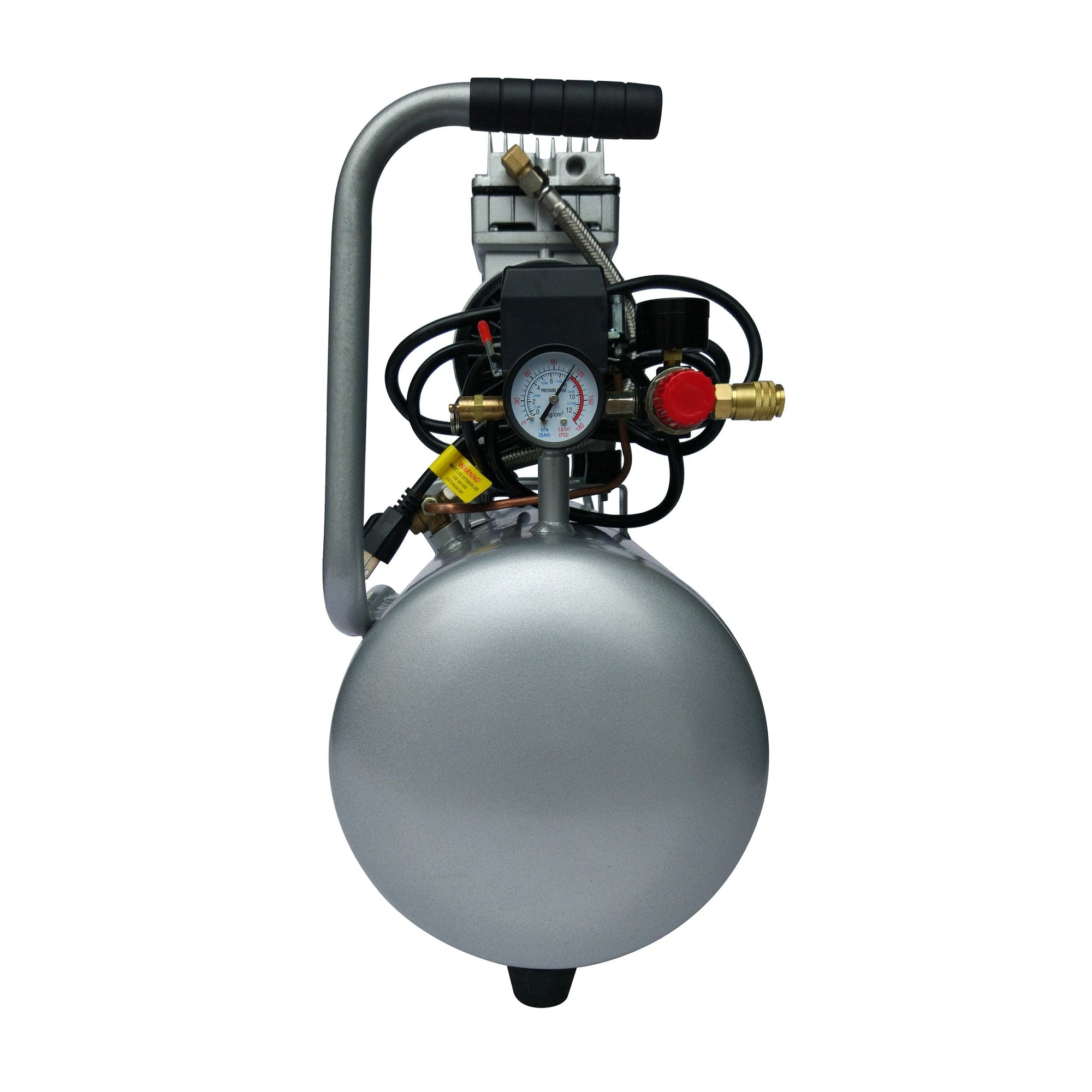 1HP 8 Gallon Oil-Free Aluminum Tank Air Compressor alt 0