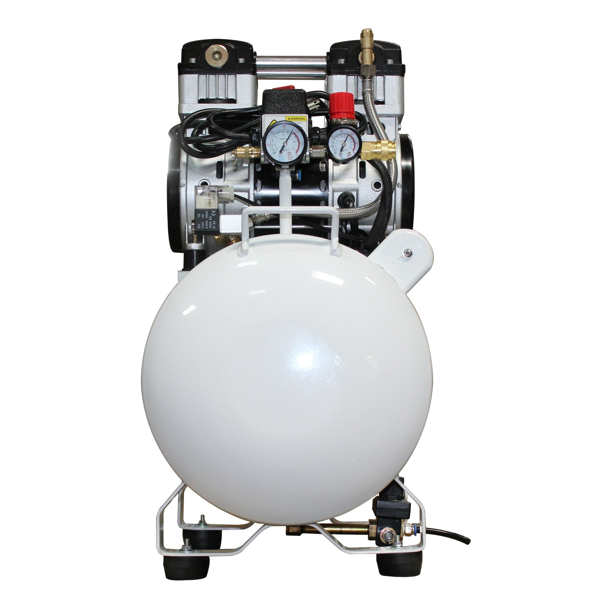 2HP 220V 10 Gallon Oil-Free Steel Tank Air Compressor with Auto Drain Valve alt 0