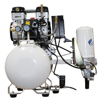 2HP 220V 10 Gallon Oil-Free Steel Tank Air Compressor with Air Drying System alt 0