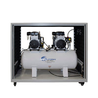 4HP 20 Gallon Oil-Free Compressor with Drying System in Soundproof Cabinet