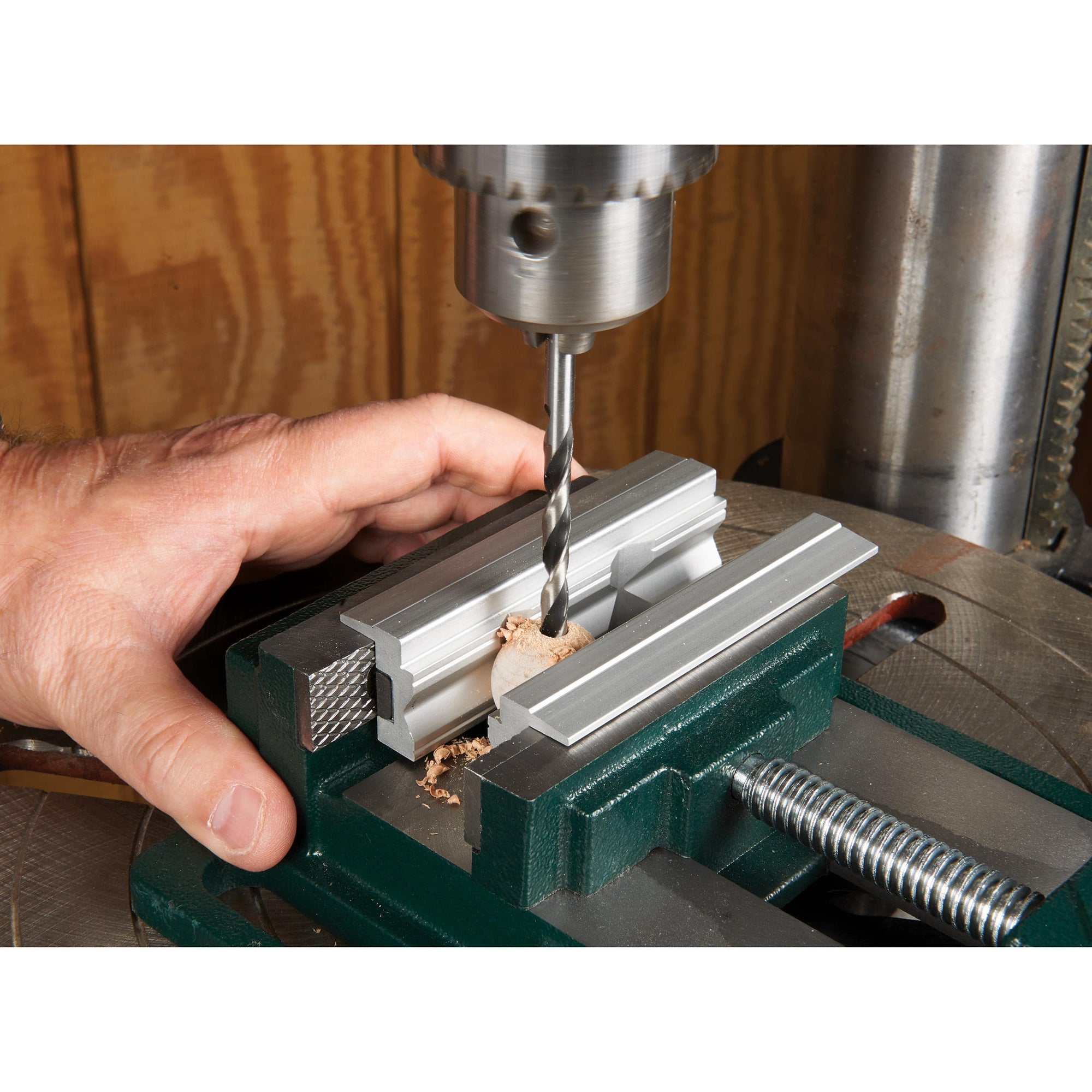 4" Aluminum Prismatic Vise Jaws - Pair alt 0