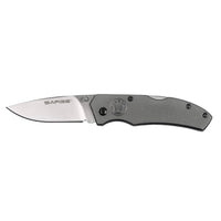 Gray Electro - Lock Back Folder Knife, Stainless Steel 2-3/8" Blade alt 0