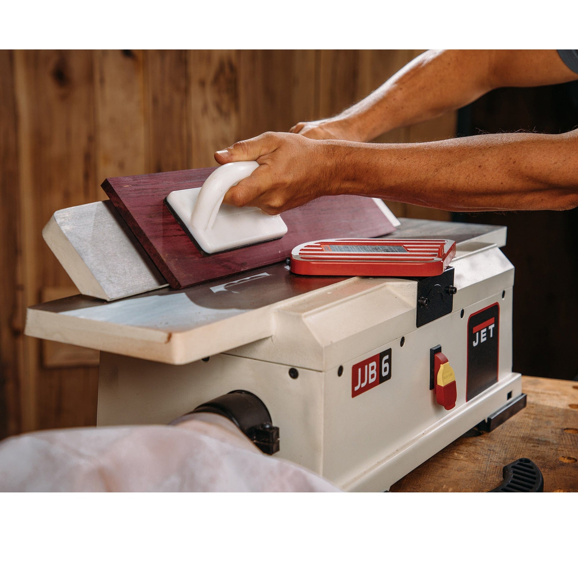 6" Benchtop Jointer - 1 HP 1 Ph 115V - Helical Cutterhead - JJ-6HHBT alt 0