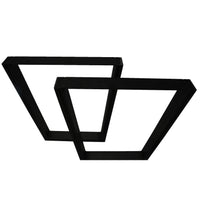 "V" Slab Legs 28" High Black Pair alt 0