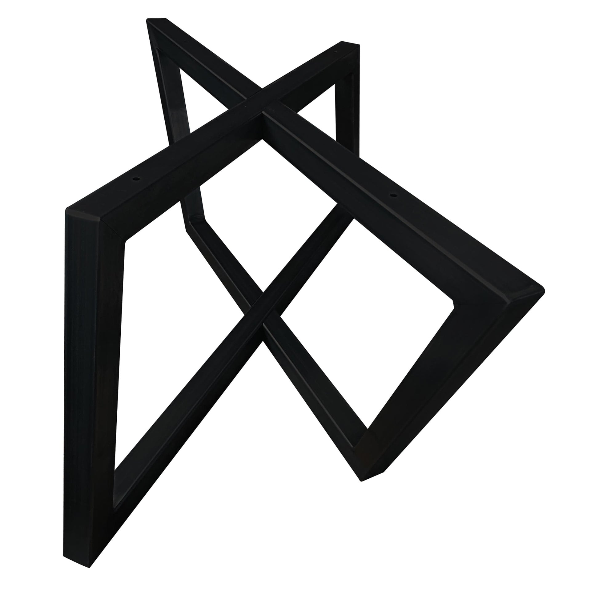 Rhombus Slab Leg Set 15.5" High Black alt 5