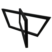 Rhombus Slab Leg Set 15.5" High Black alt 5
