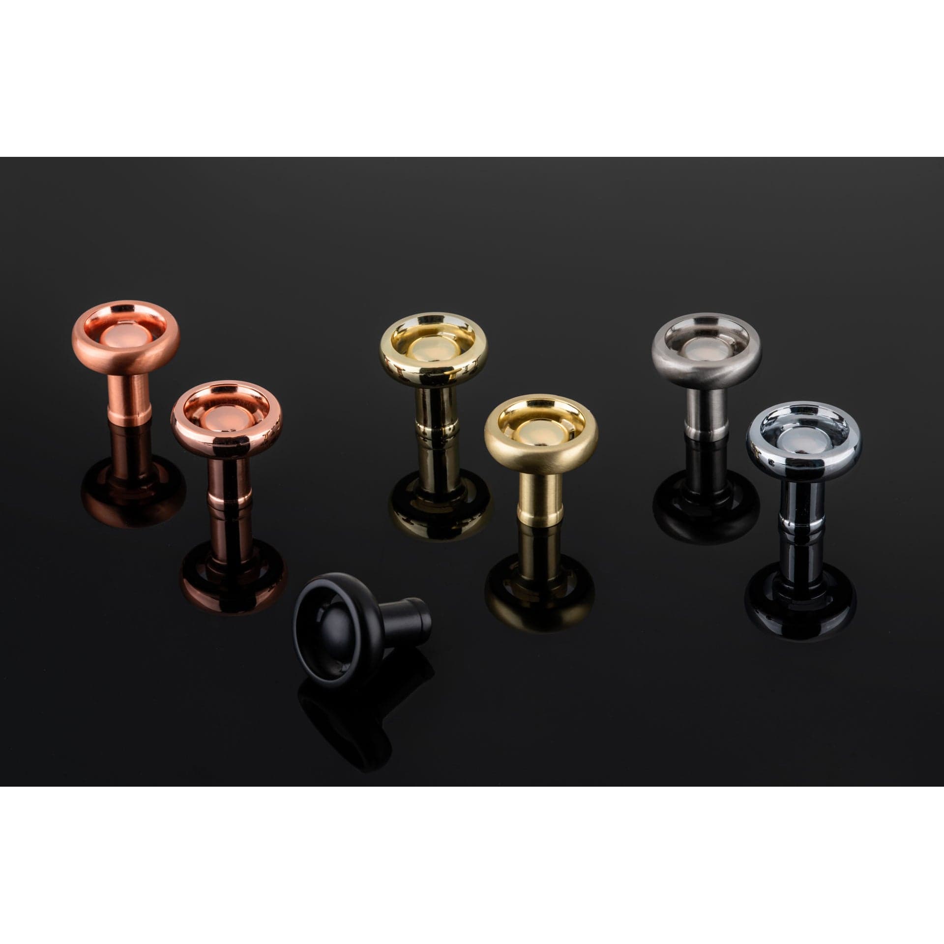 Eclectic Knob, 1-13/32" D, Brass alt 0