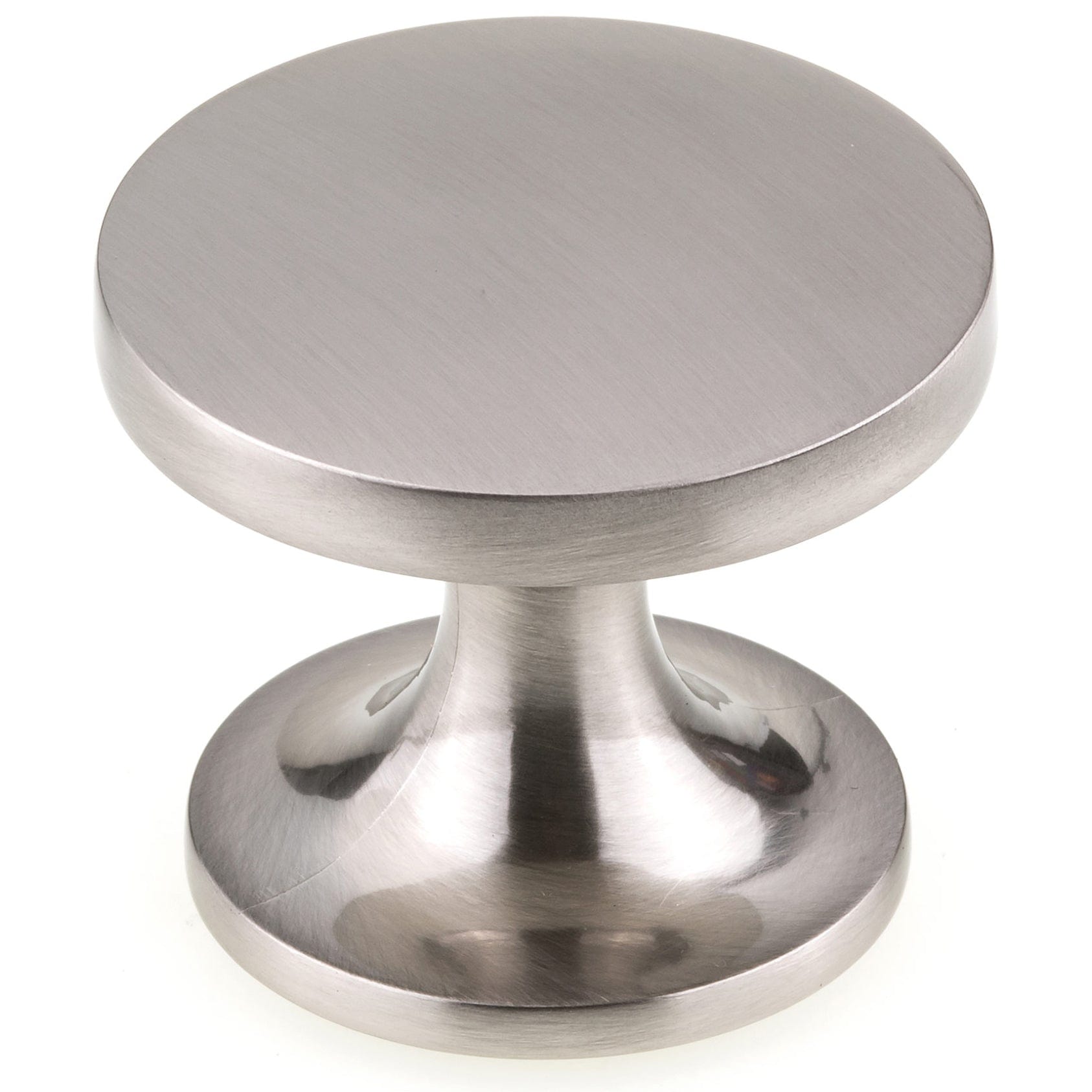 Contemporary Knob, 1-23/32" D, Brushed Nickel alt 0