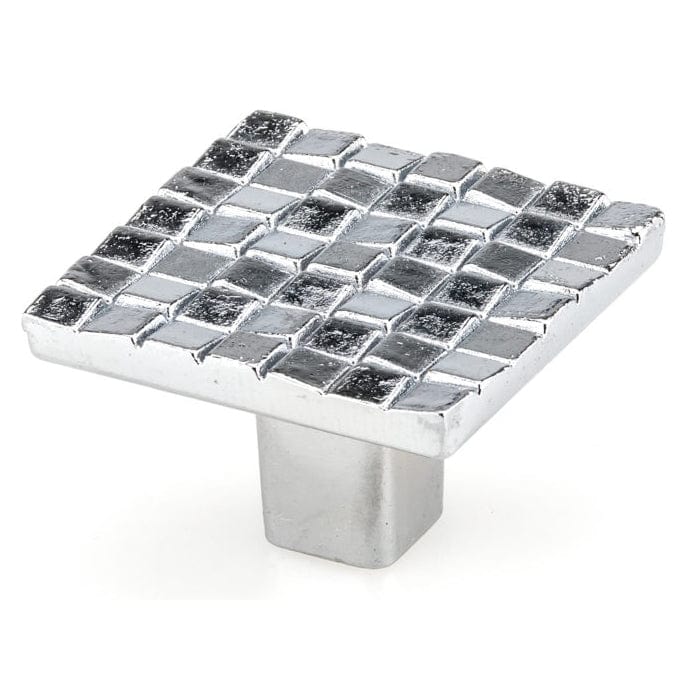 Contemporary Knob, 1-1/4" x 1-1/4", Chrome alt 0