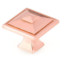 Transitional Knob, 1-1/2" x 1-1/2", Rose Gold alt 0