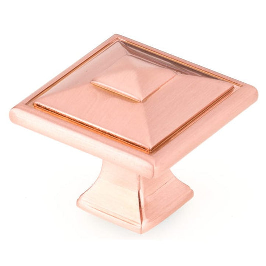 Transitional Knob, 1-1/2" x 1-1/2", Rose Gold alt 0