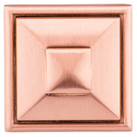 Transitional Knob, 1-1/2" x 1-1/2", Rose Gold alt 0