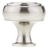 Contemporary Knob, 1-5/16" D, Brushed Nickel alt 0