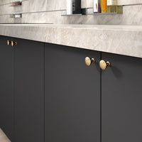 Contemporary Knob, 1-11/32" D, Chrome