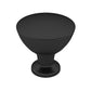 Contemporary Knob, 1-11/32" D, Matte Black