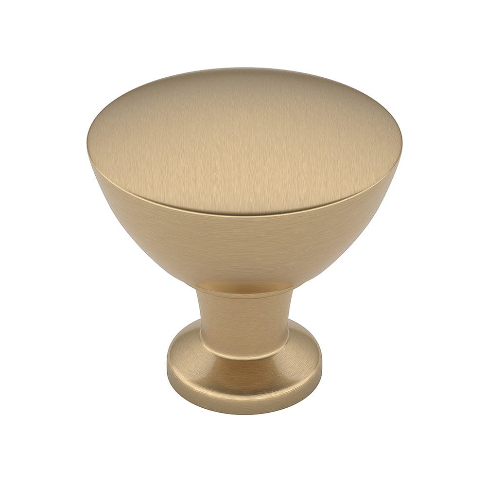 Contemporary Knob, 1-5/16" D, Champagne Bronze