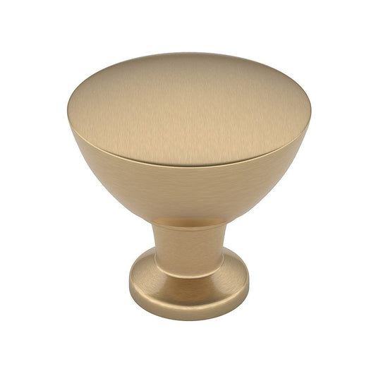 Contemporary Knob, 1-5/16" D, Champagne Bronze