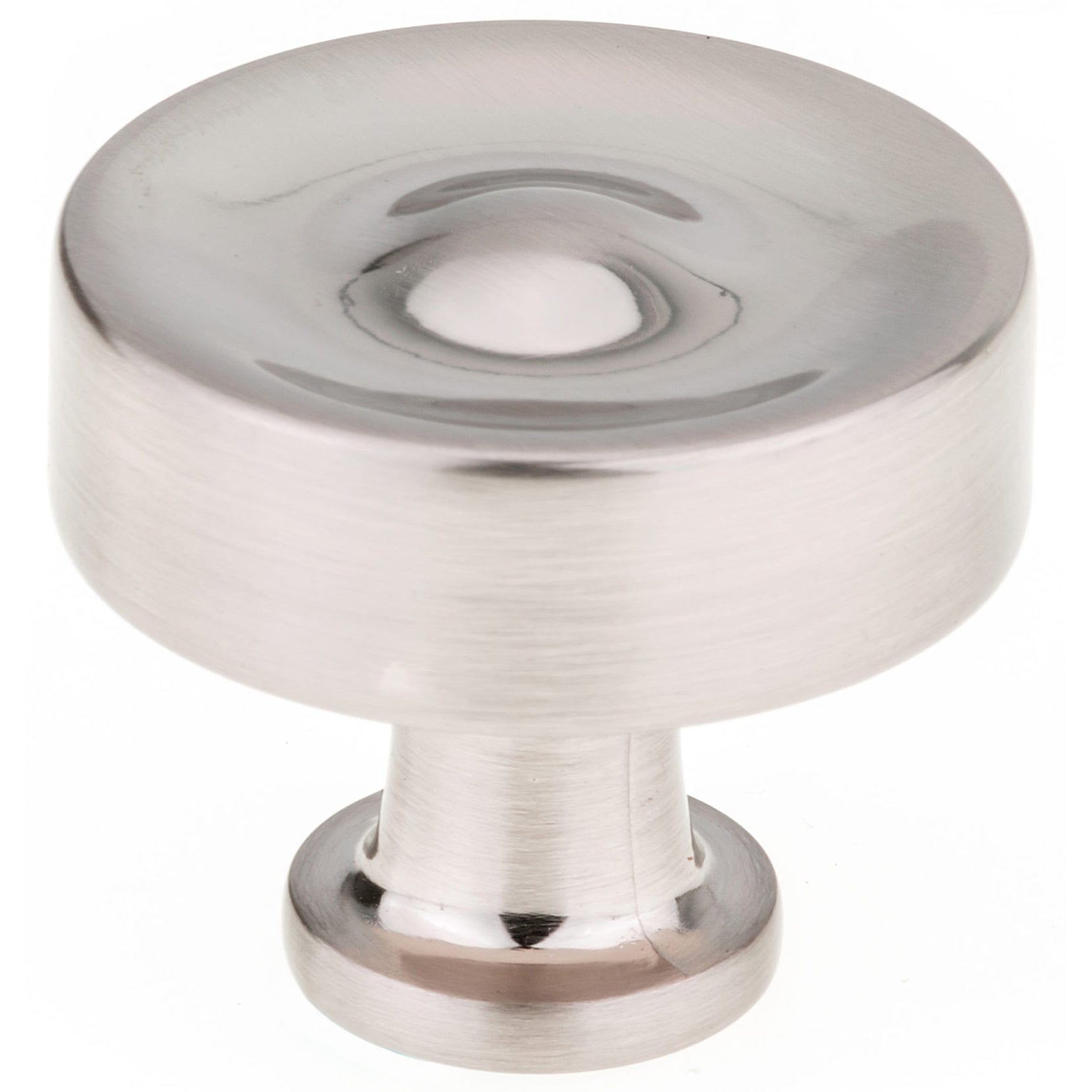 Traditional Knob, 1-3/8" D, Brushed Nickel alt 0