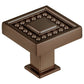 Transitional Knob, 1-5/16" x 1-5/16", Honey Bronze alt 0