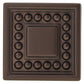 Transitional Knob, 1-5/16" x 1-5/16", Honey Bronze alt 0