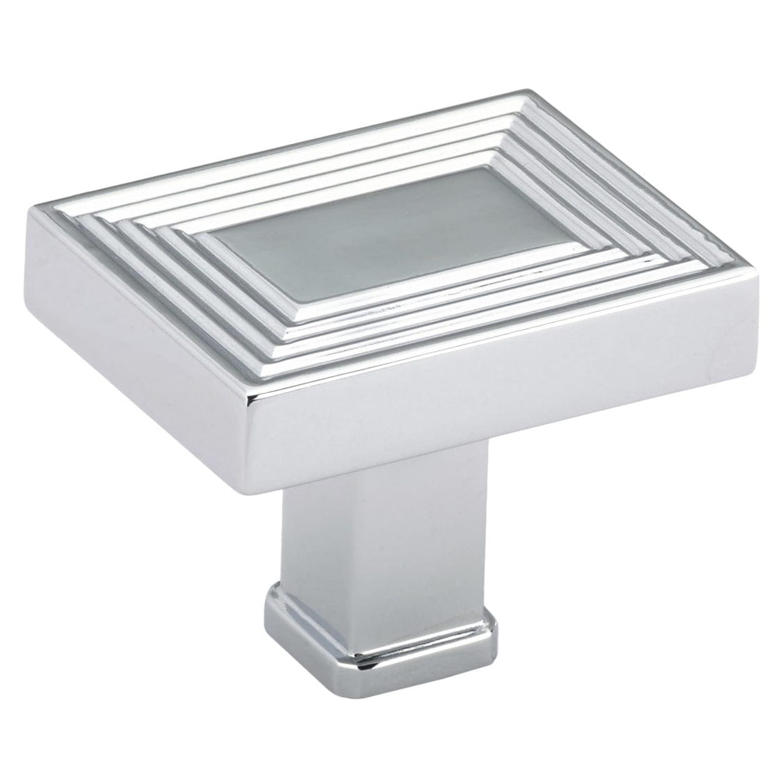 Transitional Knob, 1-25/32" x 1-3/8", Chrome alt 0